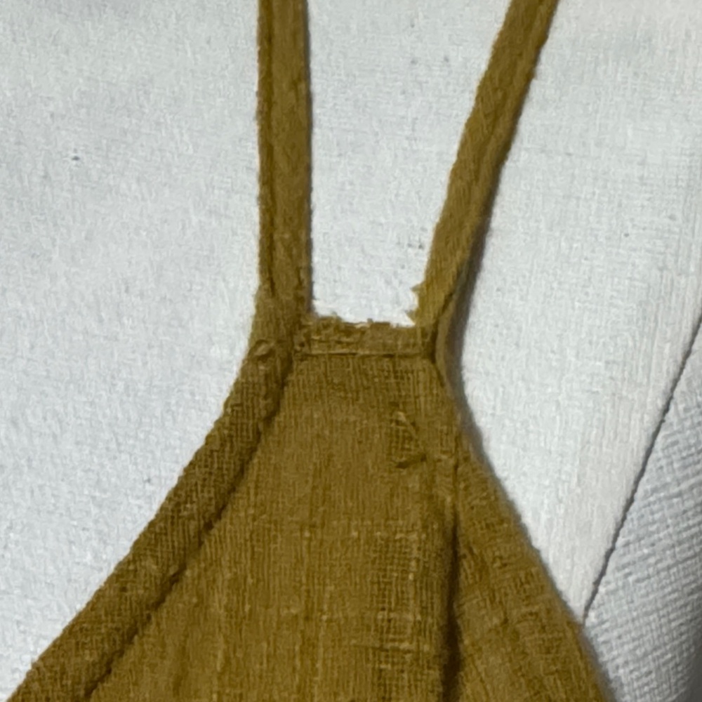 100% Cotton Lush Brand Skater Style Strappy Dress-Sz S-Chartreuse-GUC - Picture 5 of 16